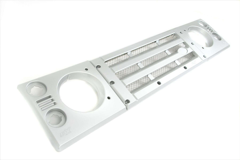 KBX3521 - Defender Grille and Headlamp Surrounds - KBX Facelift Kit - Fuji White with Premium Stainless Mesh Image 1