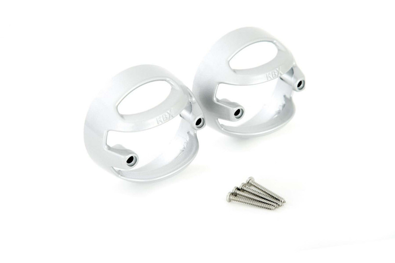 KBX7501S - KBX Lamp Guards (70mm) for Defender - Comes as a Pair for Single Lamps - Fuji white Image 1