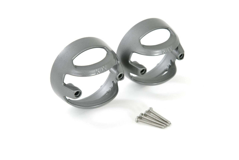 KBX7701S - KBX Lamp Guards (70mm) for Defender - Comes as a Pair for Single Lamps - Corris Grey Image 1