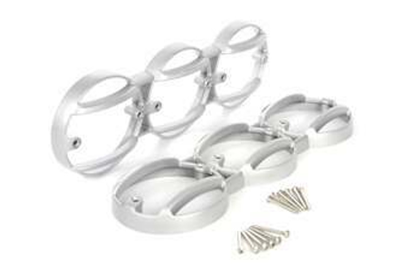 KBX8201 - Pair of KBX Lamp Multi-Guards for NAS Land Rover Defender - Indus Silver Image 1