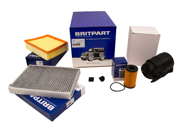 DA6123 - Service Kit using Britpart Filters - For Range Rover Evoque Mk 1 and Discovery Sport - 2.0L Single Turbo Diesel Image 1