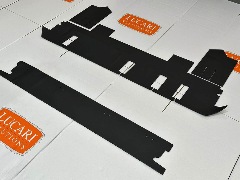 LRI-TDCI2ND - Moulded Rubber Matting for 2nd Row - Land Rover Defender 110 - Puma 2.2 & 2.4 TDCI - by Lucari Image 1