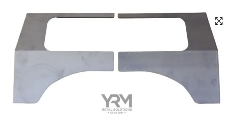 YRM001 - Bulkhead Repair Panels - Fits Land Rover Defender and Land Rover Series- Comes as a Pair - By YRM Metal Image 1