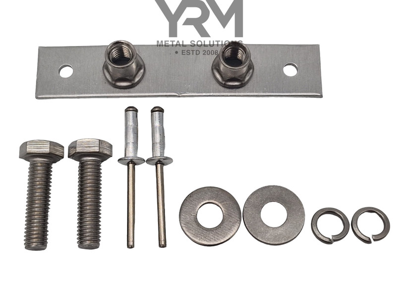 YRM097A - Rear Body Mounting Nut Plate - Fits Land Rover Defender and Land Rover Series - By YRM Metal Image 1