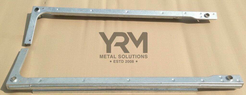 YRM158B - Heavy Duty Galvanised Cappings - GENUINE BRAND NEW - Fits Land Rover Defender 110 CSW - Comes as a Pair - By YRM Metal Image 1