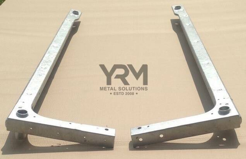 YRM158B - Heavy Duty Galvanised Cappings - GENUINE BRAND NEW - Fits Land Rover Defender 110 CSW - Comes as a Pair - By YRM Metal Image 2