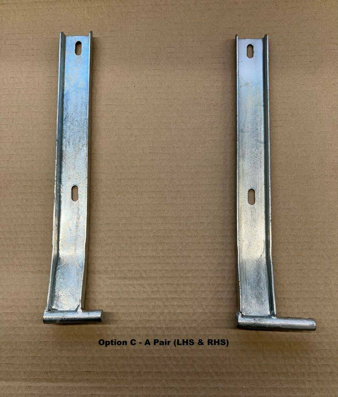 YRM455 - Pair of Hot Dipped Galvanised Hinges To Suit All Drop Down Tailgates - Land Rover Series 2/3 & Defender models 1958-2016 Image 1