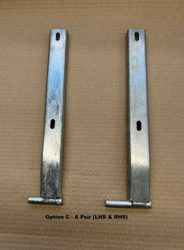 YRM455 - Pair of Hot Dipped Galvanised Hinges To Suit All Drop Down Tailgates - Land Rover Series 2/3 & Defender models 1958-2016 Image 2
