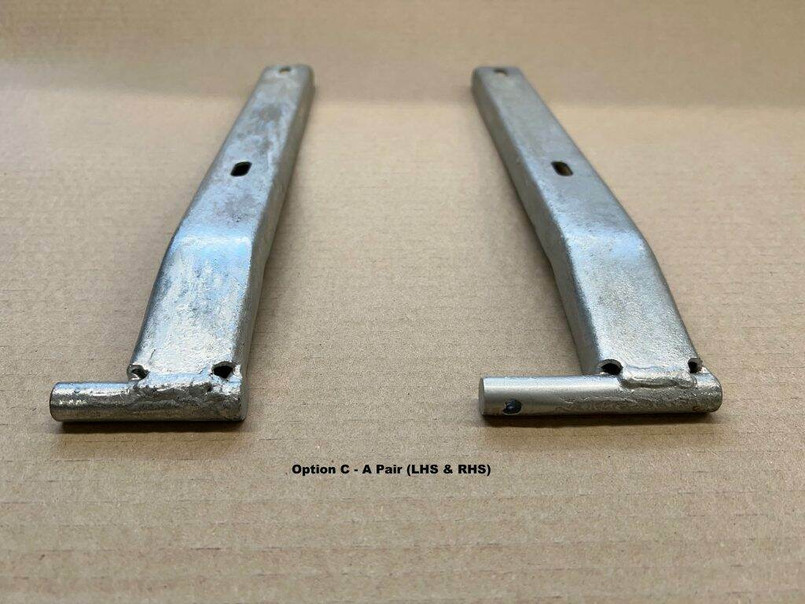 YRM455 - Pair of Hot Dipped Galvanised Hinges To Suit All Drop Down Tailgates - Land Rover Series 2/3 & Defender models 1958-2016 Image 3