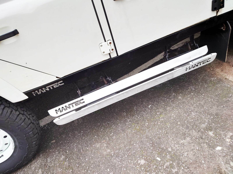 LRC1820 - Heavy Duty Aluminium Sills for Land Rover Defender 90 - by Mantec - One Piece Design with Stainless Steel Fixings (Image Shows Pair on 110)  *********SPECIAL OFFER LIMITED TIME ONLY********* Image 7