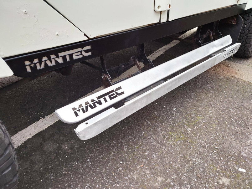 LRC1820 - Heavy Duty Aluminium Sills for Land Rover Defender 90 - by Mantec - One Piece Design with Stainless Steel Fixings (Image Shows Pair on 110)  *********SPECIAL OFFER LIMITED TIME ONLY********* Image 8