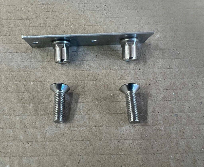 YRM1125 - Front Seat Nut Plate Mounting Plate and Fixings - Land Rover Defender & Series 2 & 3 - by YRM Image 2