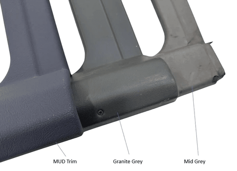 MUD-0111 - Left and Right Rear Window Trim Pieces - Land Rover Defender 90 Station Wagon up to 2007 - by MUD UK Image 5