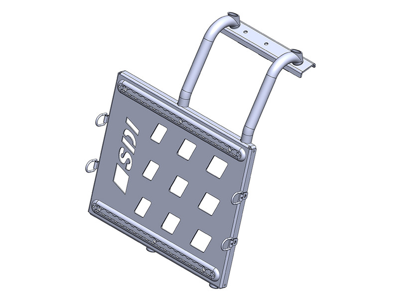 DA3568 - Side Mounted Accessory Rack - Land Rover Defender 90/110/130 - 2020 onwards - By Safety Devices Image 2