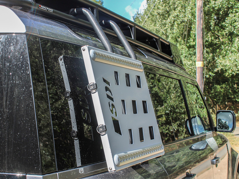 DA3568 - Side Mounted Accessory Rack - Land Rover Defender 90/110/130 - 2020 onwards - By Safety Devices Image 1