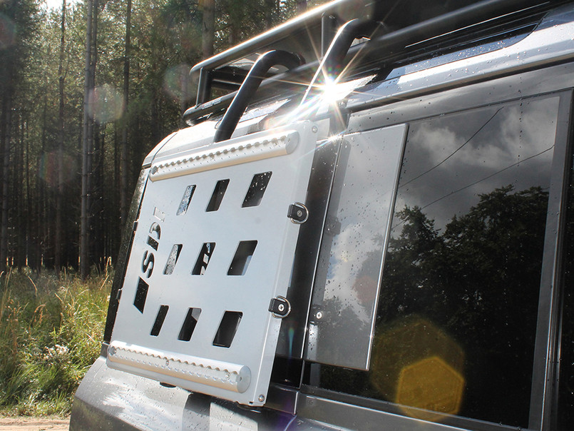 DA3568 - Side Mounted Accessory Rack - Land Rover Defender 90/110/130 - 2020 onwards - By Safety Devices Image 4