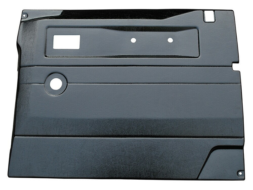 TR232A - Defender Replacement Door Card - Front Right Hand with Manual Windows In Black ABS Plastic (Fits up to 2005) Image 1