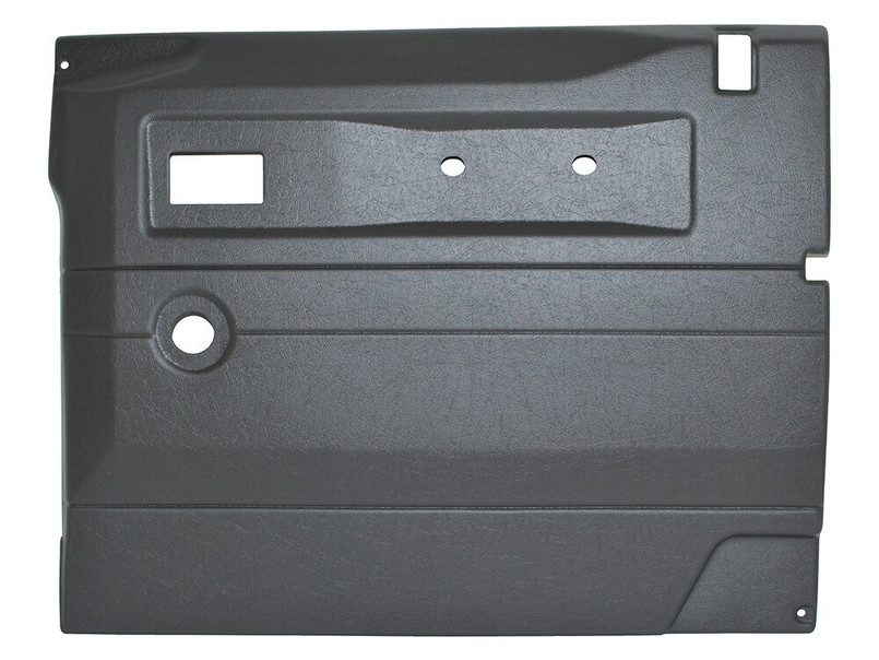 TR234A - Defender Replacement Door Card - Front Right Hand with Manual Windows In Grey ABS Plastic (Fits up to 2005) Image 1
