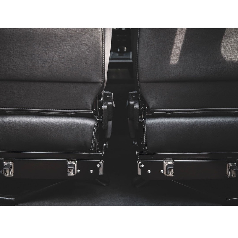 EXT053-LH - Premium Lock and Fold Load Space Seat for Land Rover Defender - Left Hand - by Exmoor Trim - Comes in Multiple Trim Options Image 4