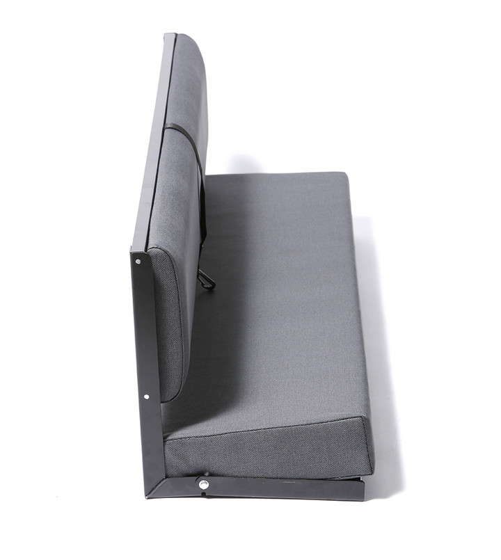 EXT006 - Three Man Bench Seat with Black Frame - By Exmoor Trim - Includes Brackets and Fixings - In Multiple Trim Options Image 3