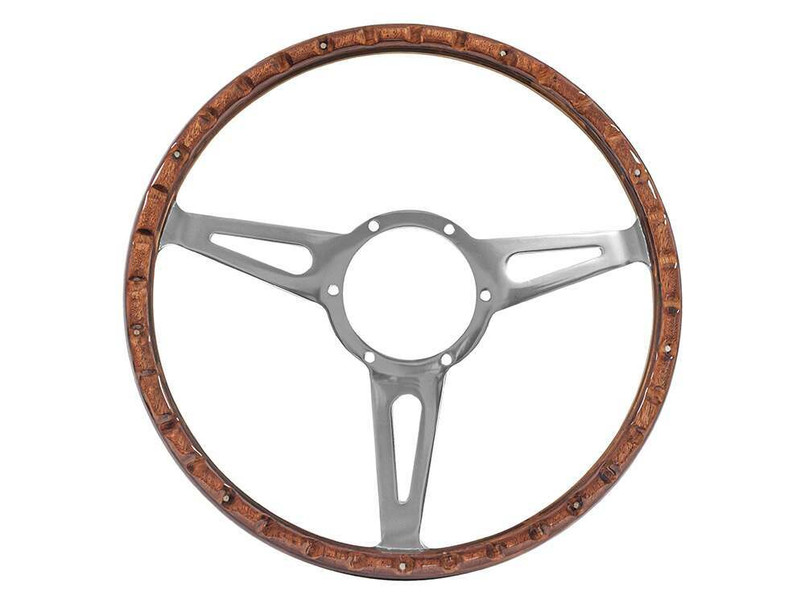 53SPCW - Mountney Light Wood Rim 15" Steering Wheel for Land Rover Defender Image 2