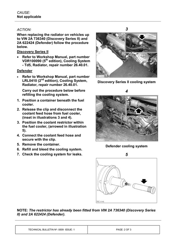 PCC001070 - Discovery 2 Radiator for TD5 Engines - Does Not Fit Petrol Engines Image 4