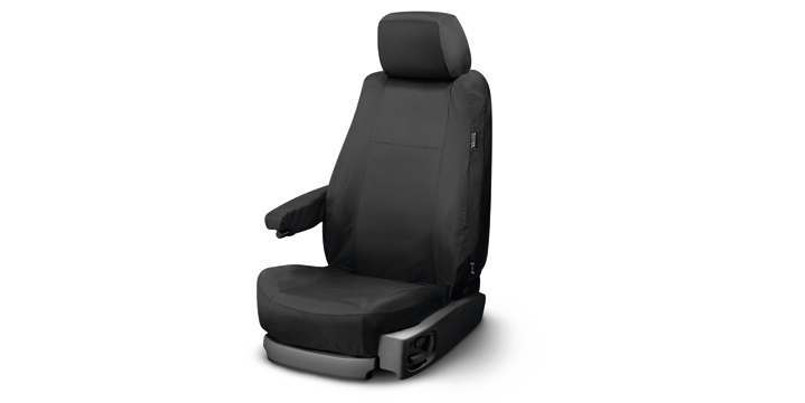 VPLGS0155PVJ - Range Rover L405 Rear Seat Covers in Black - With Power Fold Thru Image 2