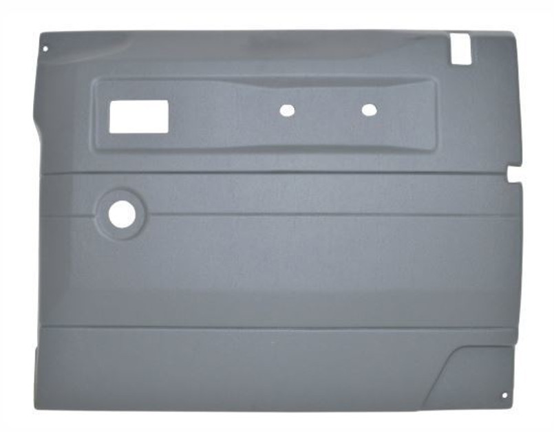 TR236A - Front Right Hand Door Card for Land Rover Defender - Light Grey with Manual Windows - Fits up to 2005 Image 1