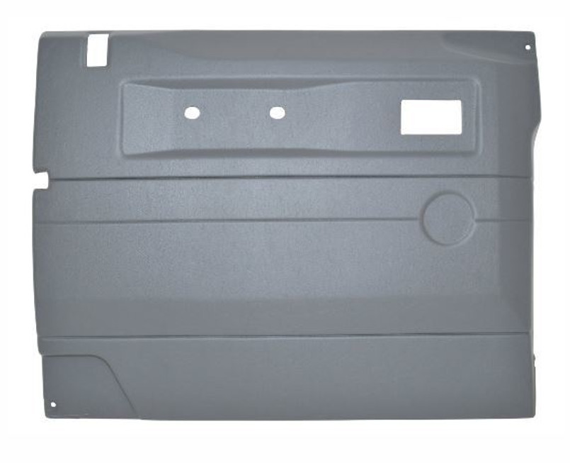 TR237AEW - Front Left Hand Door Card for Land Rover Defender - Light Grey with Electric Windows - Fits up to 2005 Image 1