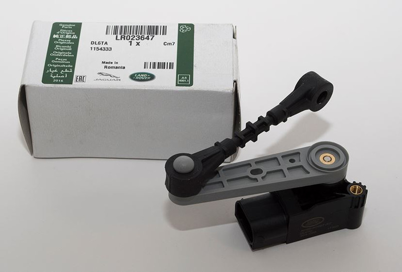 LR023647 - Range Rover Sport 2009-2013 Front Height Sensor for Air Suspension - Fits Left and Right Side - Vehicles without Adaptive Damping - Genuine Land Rover option available Image 1