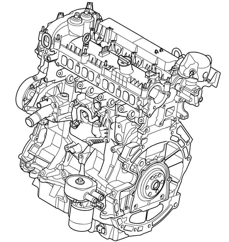 LR025366 - Service Short Block Stripped Engine - 2.0 Petrol - Freelander 2, Discovery Sport, Range Rover Evoque - Genuine Land Rover option available Image 1