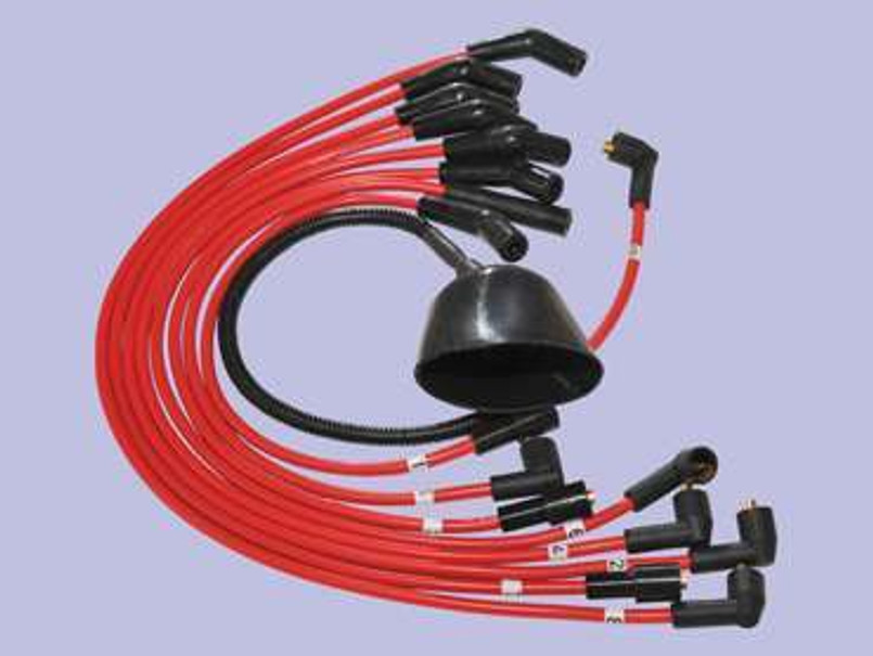 DA4104RED - Britpart Silicone Ignition Leads in RED - Range Rover Classic and Discovery 1 with 3.9L V8 Image 1
