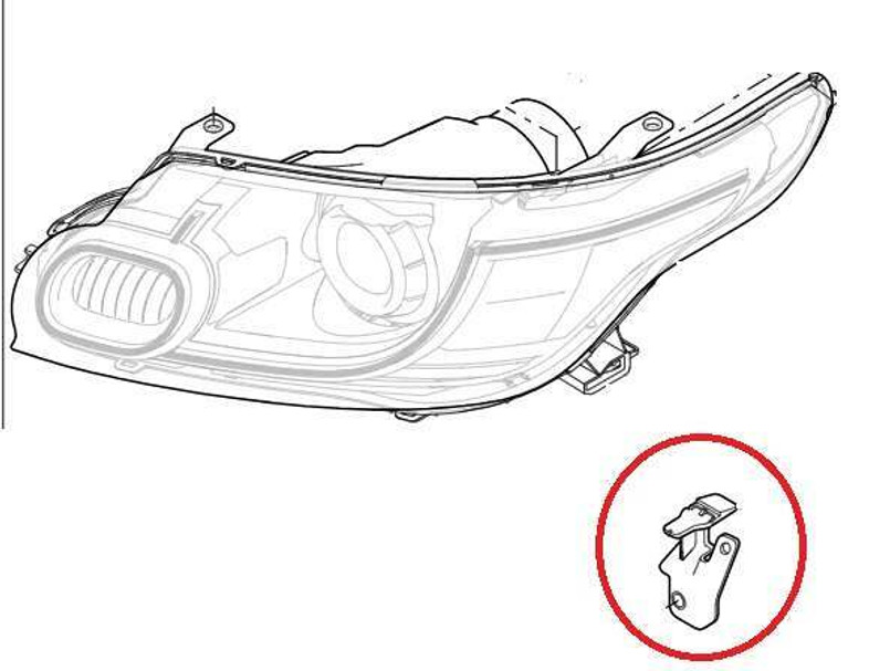 LR054699 - Left Hand Headlamp Bracket for Range Rover Sport L494 - Fits up to 2018 Image 1