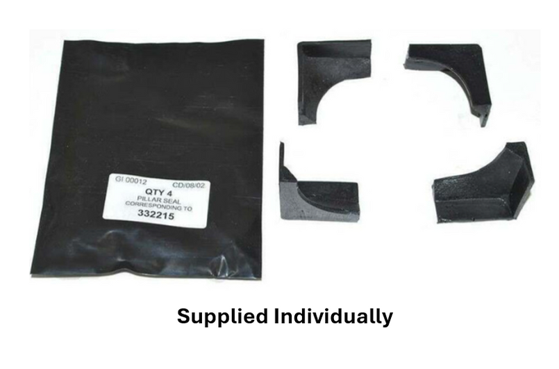 332215 - Door Pillar Upper Seal for Land Rover Series and Defender - Fits 1958-1988 - Priced Individually Image 1