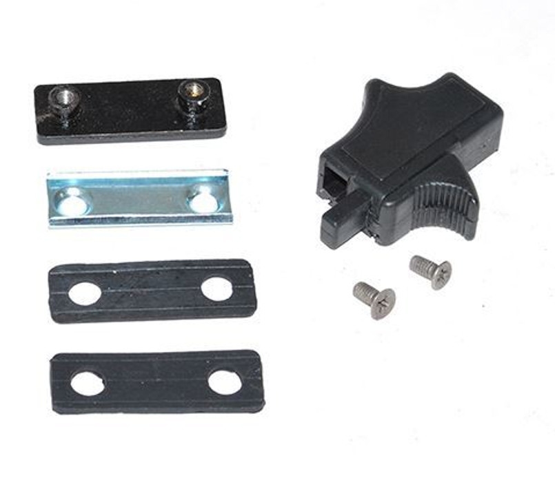 AEU2805 - Left Hand Window Catch for Defender Rear Facing Sliding Window - 5mm Glass Image 1