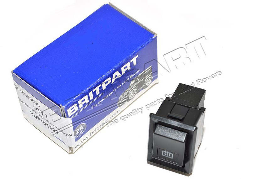 YUF101500 - Defender Rear Heated Window Switch - Rocker Style - Fits up to 2002 Image 2
