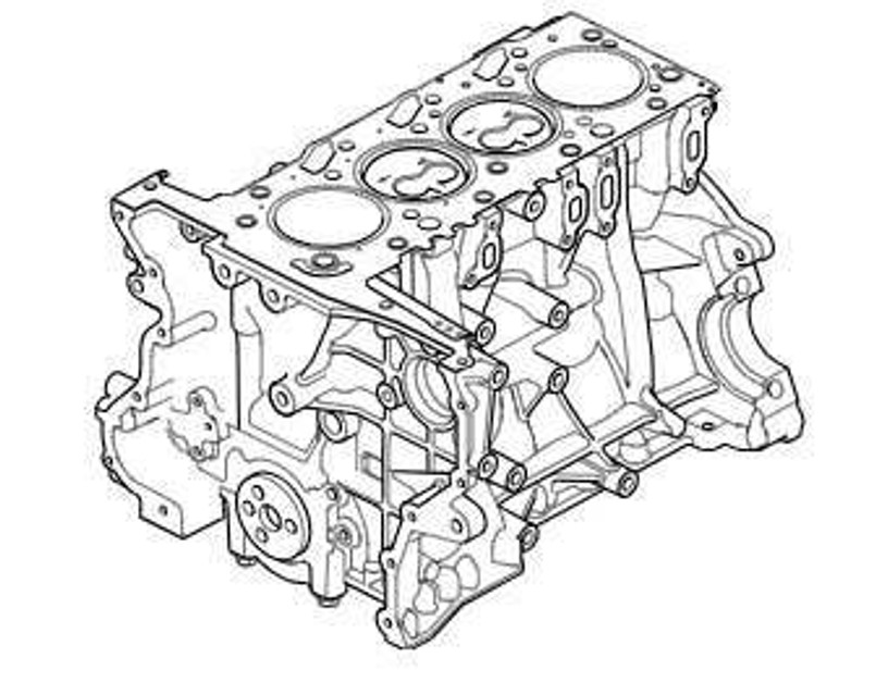 LR122468 - Striped Engine Short Block for Land Rover Defender - 2.2 Puma Engine Image 1