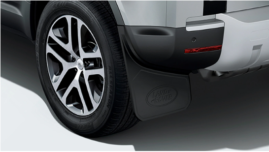 VPLEP0388 - Defender 2020 Rear Mudflaps - Classic Style - Genuine Land Rover Image 2