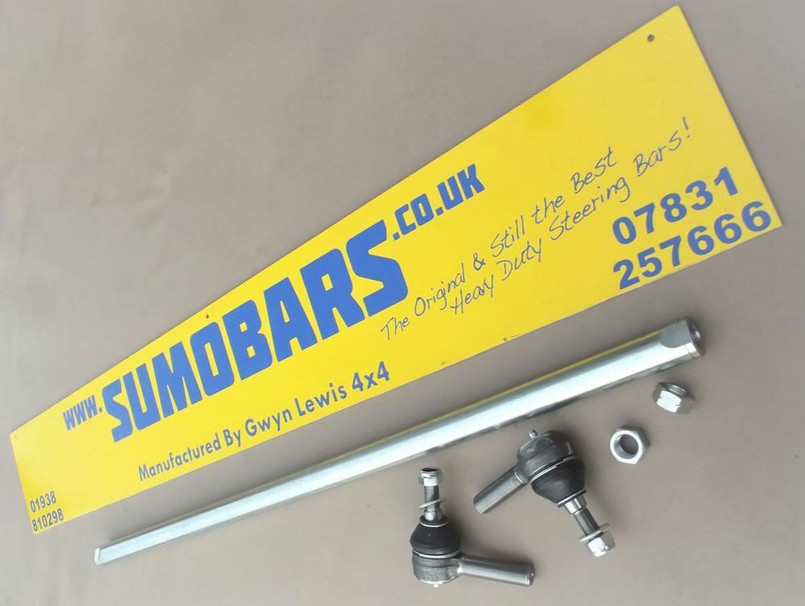 SUMO-HD-695-2TRE - Land Rover Series Sumo Bar - Heavy Duty Steel Track Rod - Front, Shorter of Two Bars Image 1