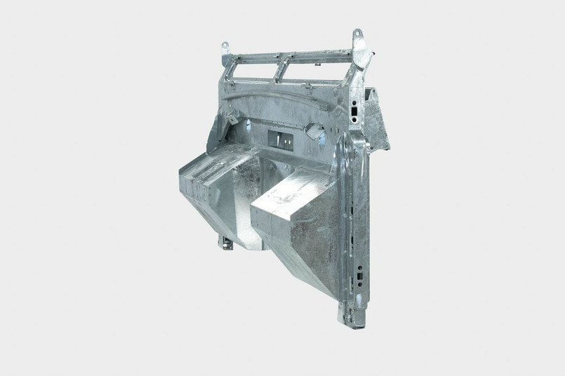 LRC9877 - Shielder Galvanised Bulkhead for Land Rover Series 2 88/109 - Heavy Duty Single Skin 1.5mm Bulkhead Image 2