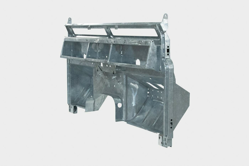 LRC9877 - Shielder Galvanised Bulkhead for Land Rover Series 2 88/109 - Heavy Duty Single Skin 1.5mm Bulkhead Image 5
