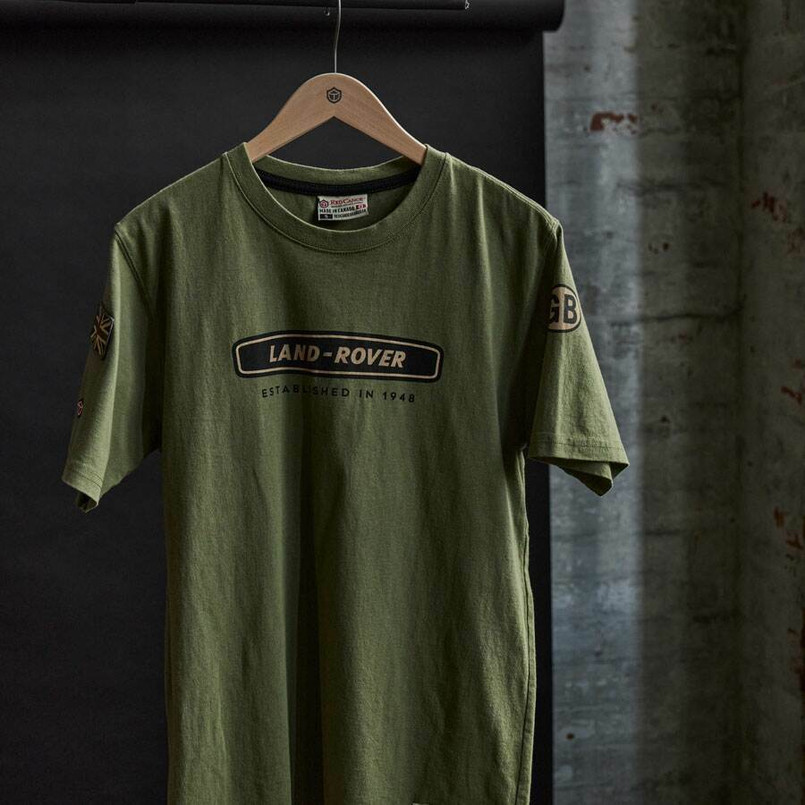 EXT550 - Land Rover Series 3 Short Sleeve T-Shirt - Khaki Image 2