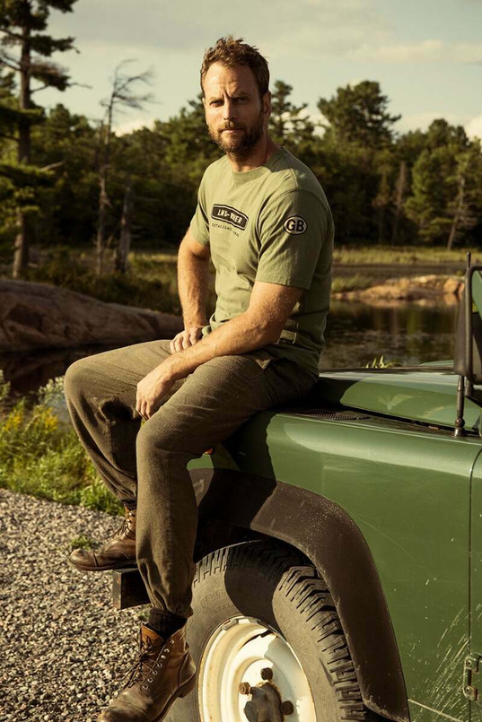 EXT550 - Land Rover Series 3 Short Sleeve T-Shirt - Khaki Image 4