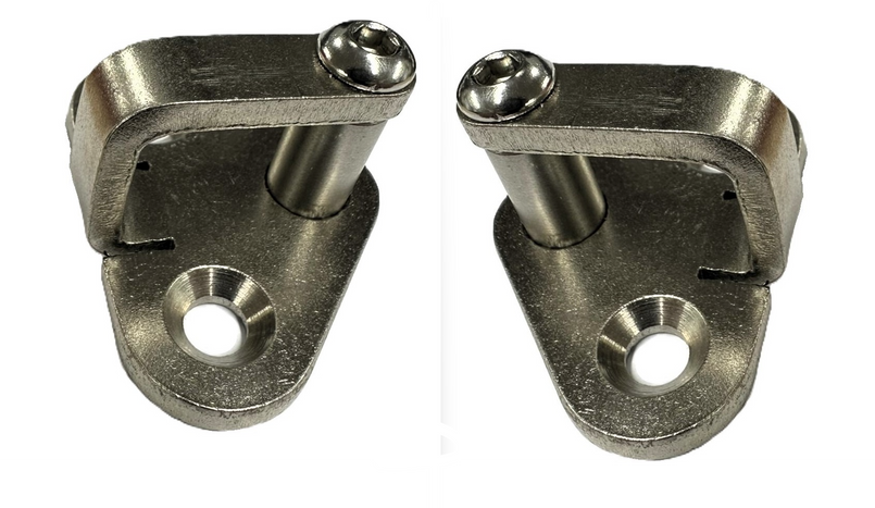 LRC6493 - Pair of Upgraded Defender Door Striker Catches - Comes with all Fittings - No More Ripped Trousers!! Image 2