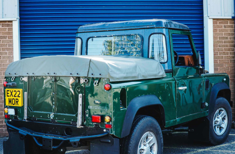 EXT2901 - PVC Tonneau Cover Kit - Land Rover 109 Series III and 110 Pick Up - by Exmoor Trim - multiple colours available Image 3
