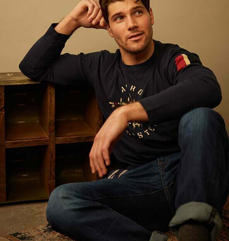 EXT550 - Avro Lancaster Long Sleeve T-Shirt - Navy - by Exmoor Trim Image 3