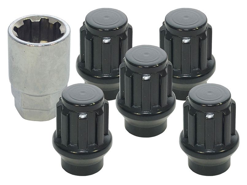 DA2475 - Set Of 5 Locking Wheel Nuts & Key - Suitable for Caradoc Alloy Wheels Image 1