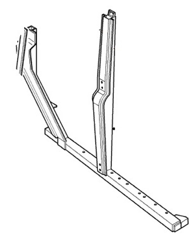 ALR5314 - Defender Side Frame Assembly For 110 - Right Hand Side - Genuine Land Rover Image 1