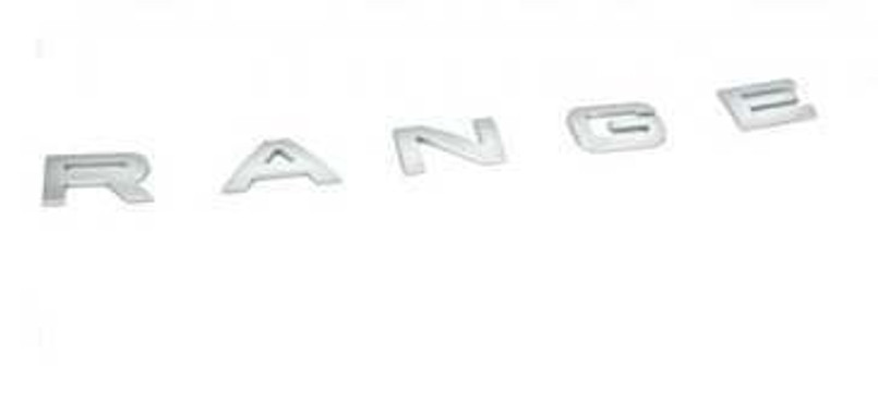 DAB500170MBJ - Range Rover Sport (05-13) Lettering - R A N G E for Bonnet in Titan Silver - Genuine Land Rover Image 1