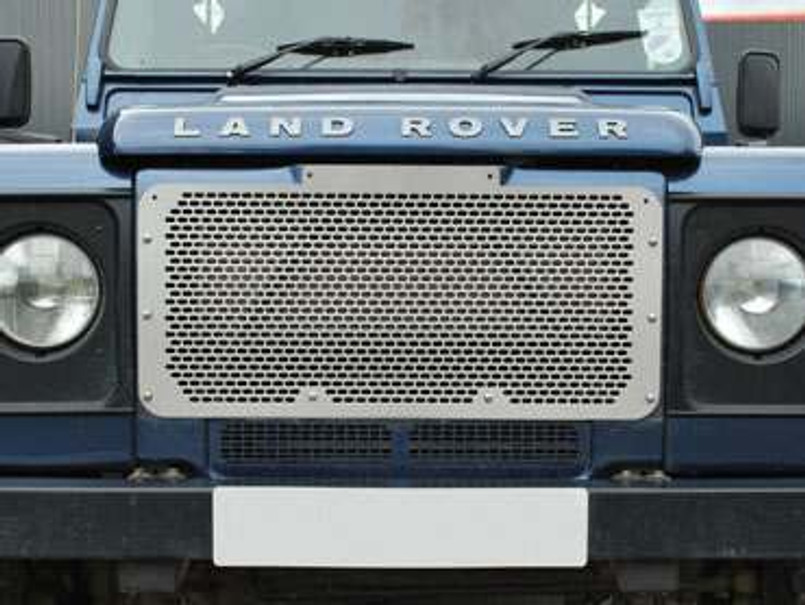 DA2356 - Front Defender Grille In Natural Finish - Stainless Steel Image 1